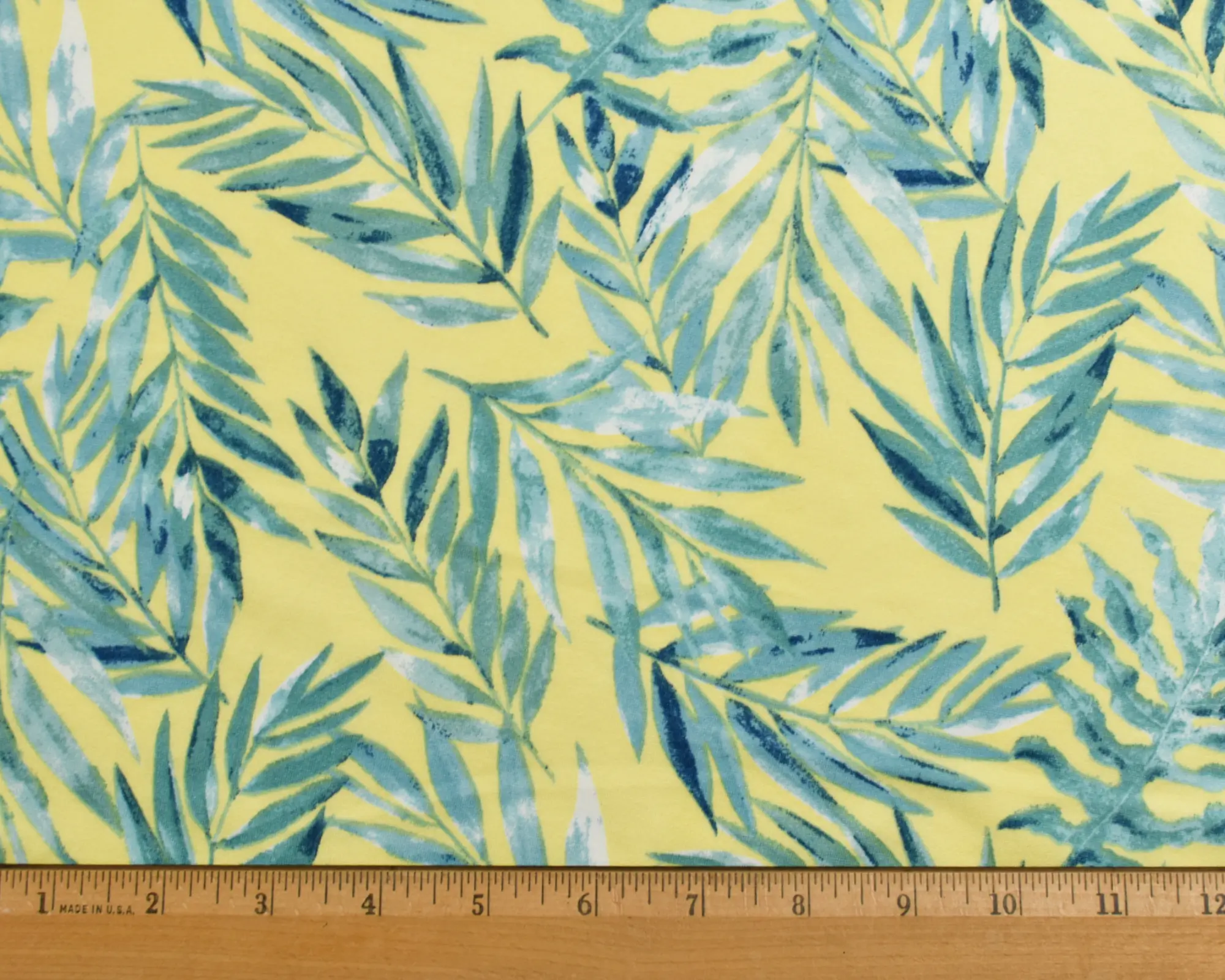 Double Brushed Polyester Jersey - Yellow/Green - Image 3