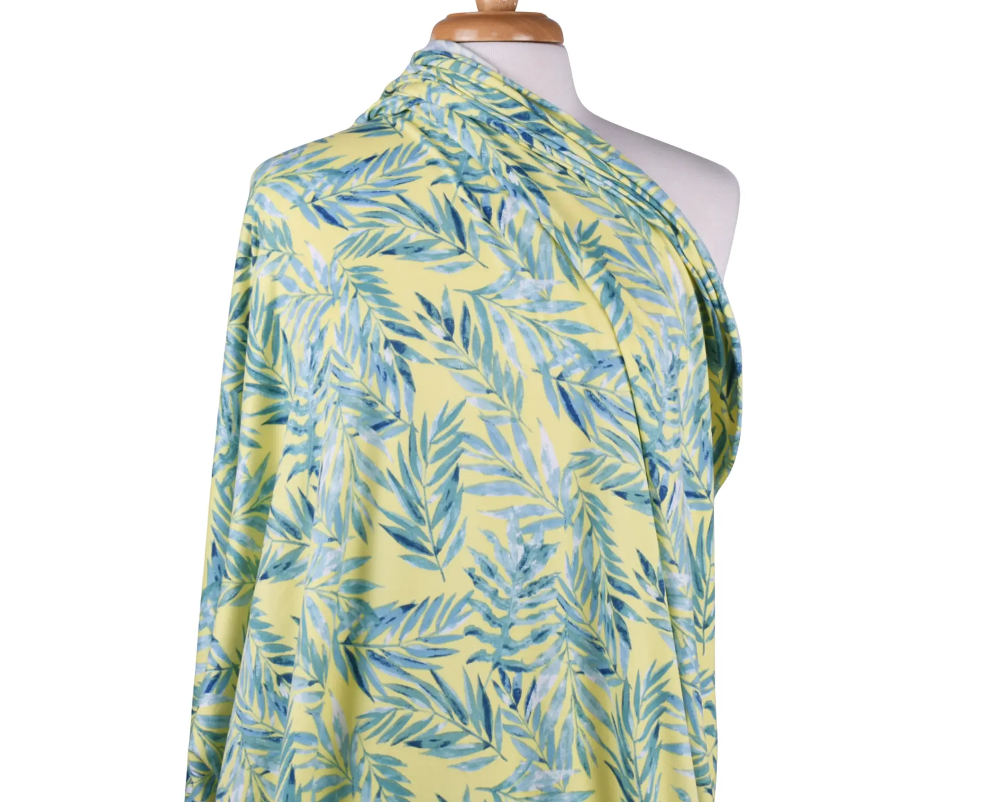 Double Brushed Polyester Jersey - Yellow/Green - Image 5