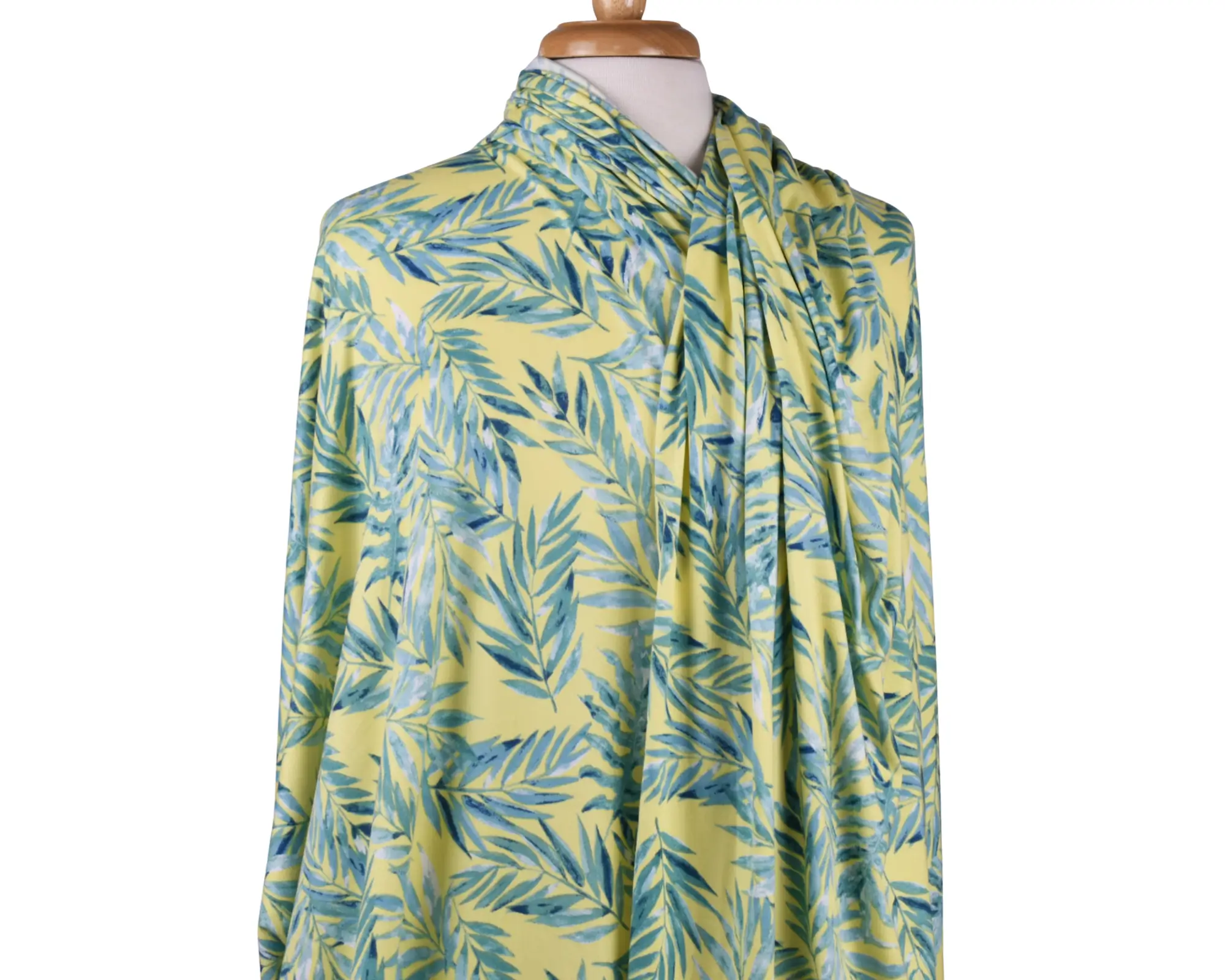 Double Brushed Polyester Jersey - Yellow/Green - Image 6