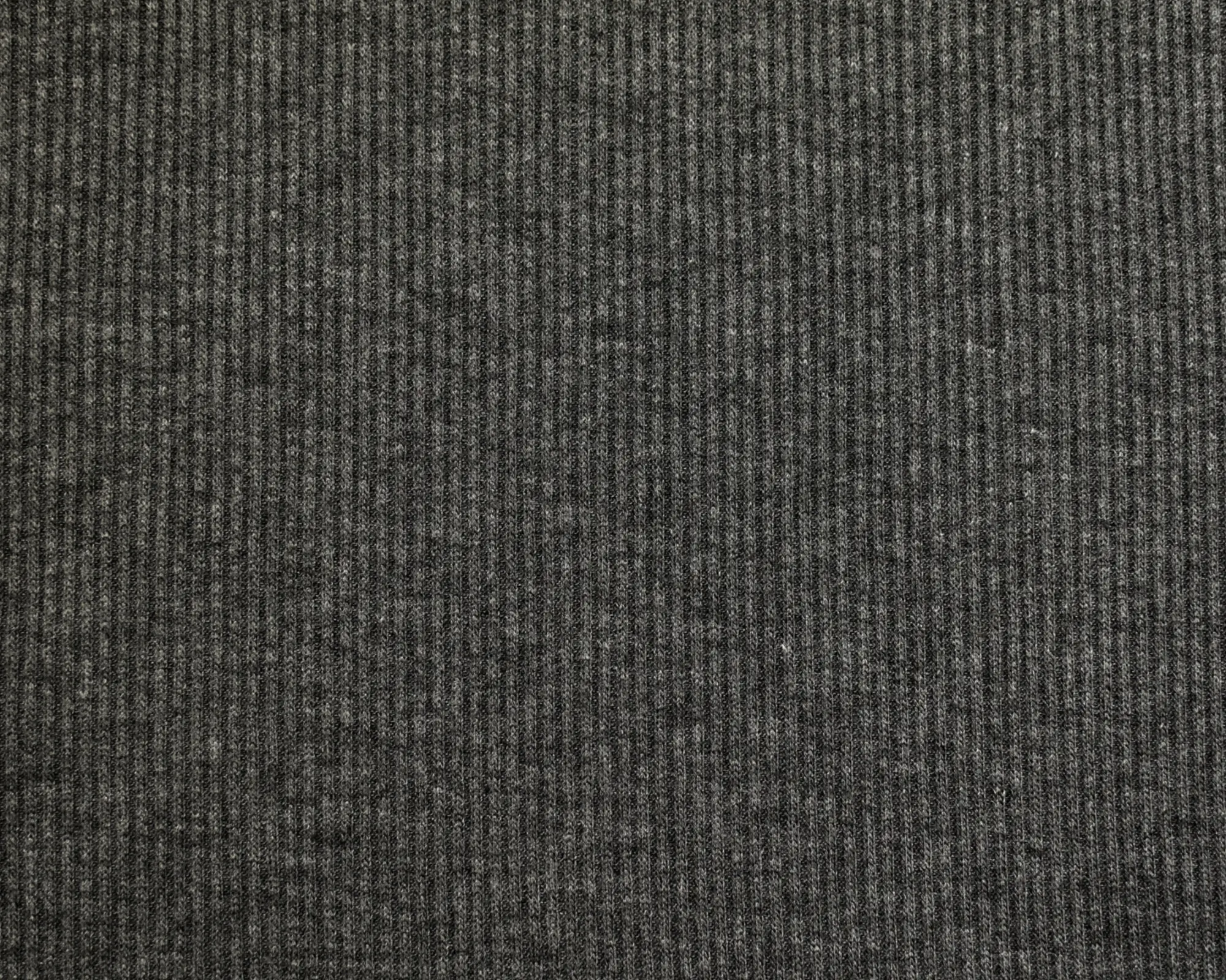 Polyester/Rayon Rib Knit - Charcoal - Image 2
