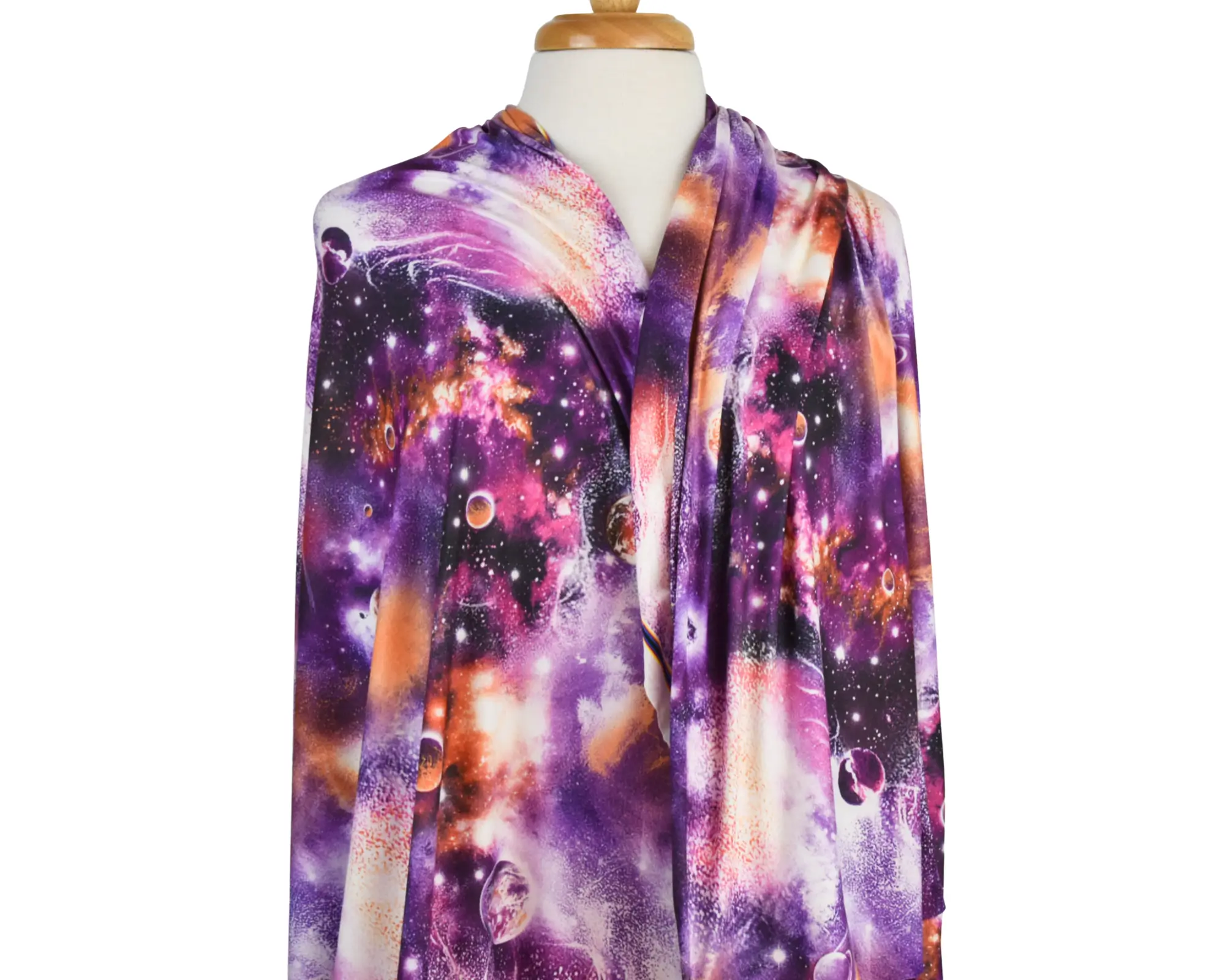 Double Brushed Polyester Jersey - Galaxy Purple - Image 6