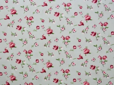 Double Brushed Polyester Jersey - Mint Floral