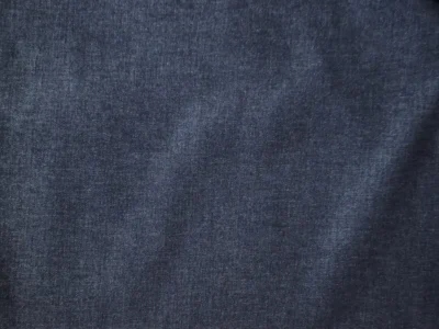 indigo stretch denim fabric laid flat
