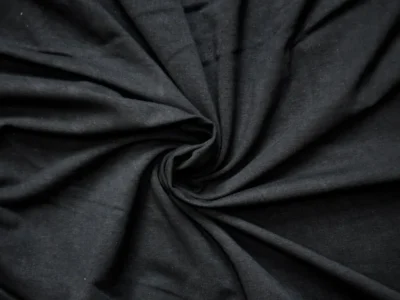 black cotton spandex jersey fabric in swirl