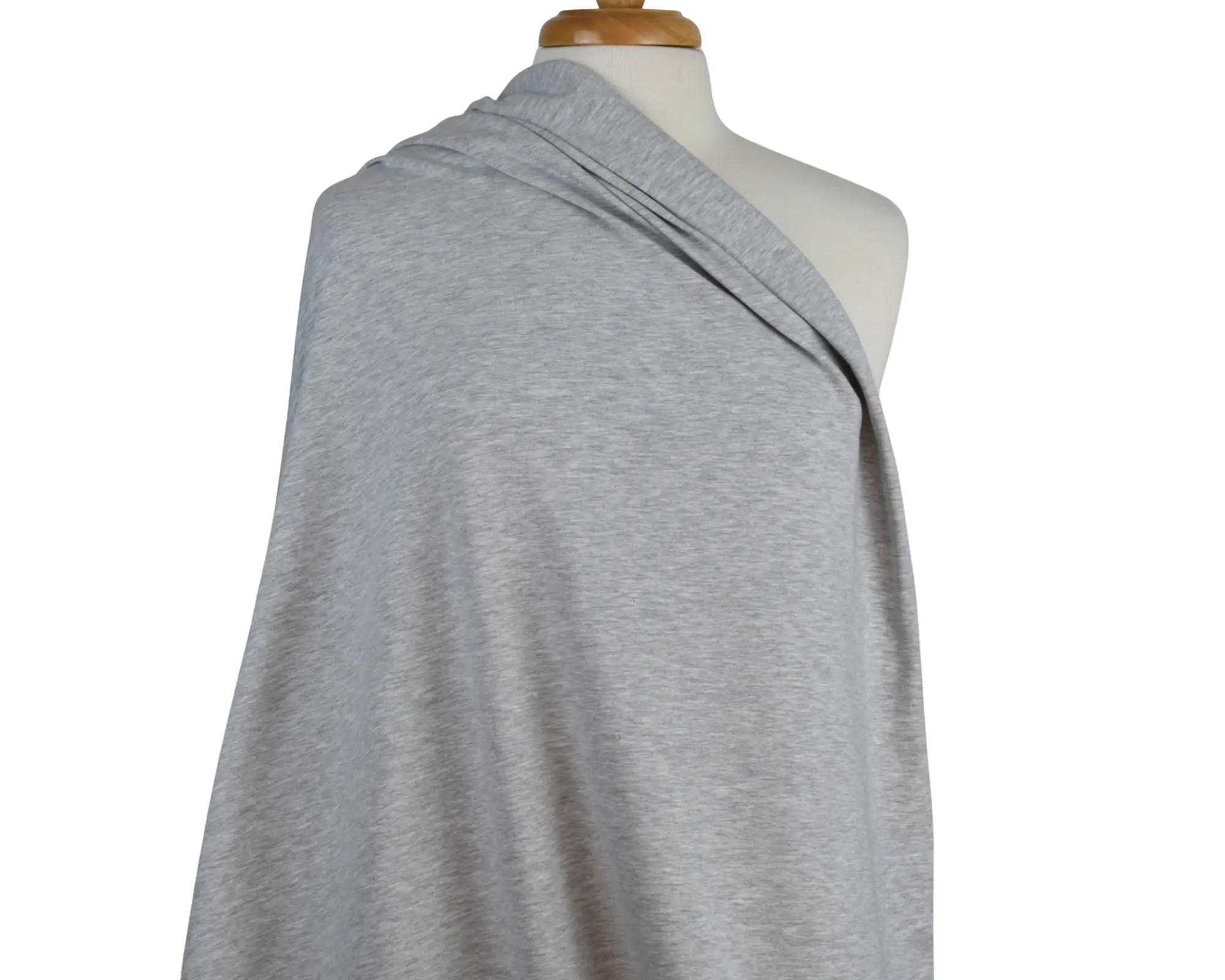 Cotton Jersey - Gray Heather - Image 4