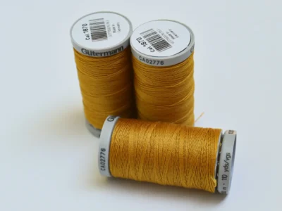 Jeans topstitching thread on a spool