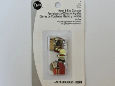 Dritz No-Sew Hook & Eye Closures
