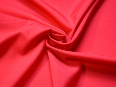 Red polyester pongee lining fabric