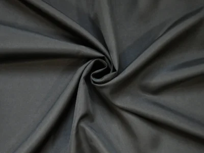 Black polyester pongee lining fabric