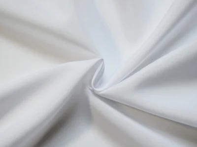 White polyester pongee lining fabric