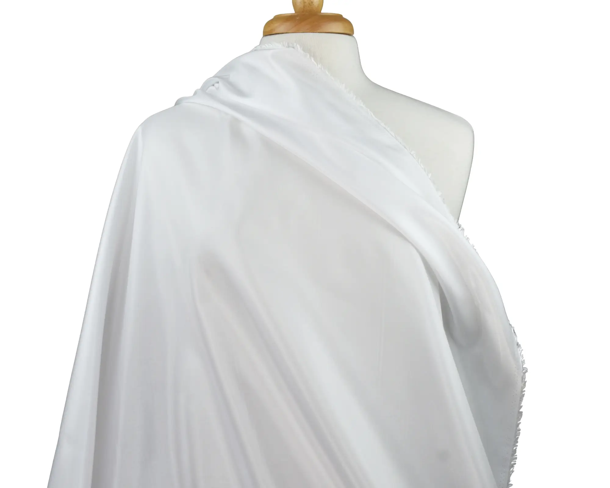 Polyester China Silk - White - Image 4