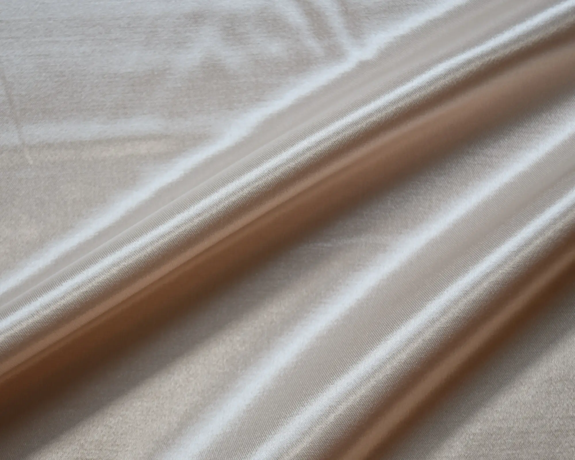 Rayon Satin - Cream - Image 3