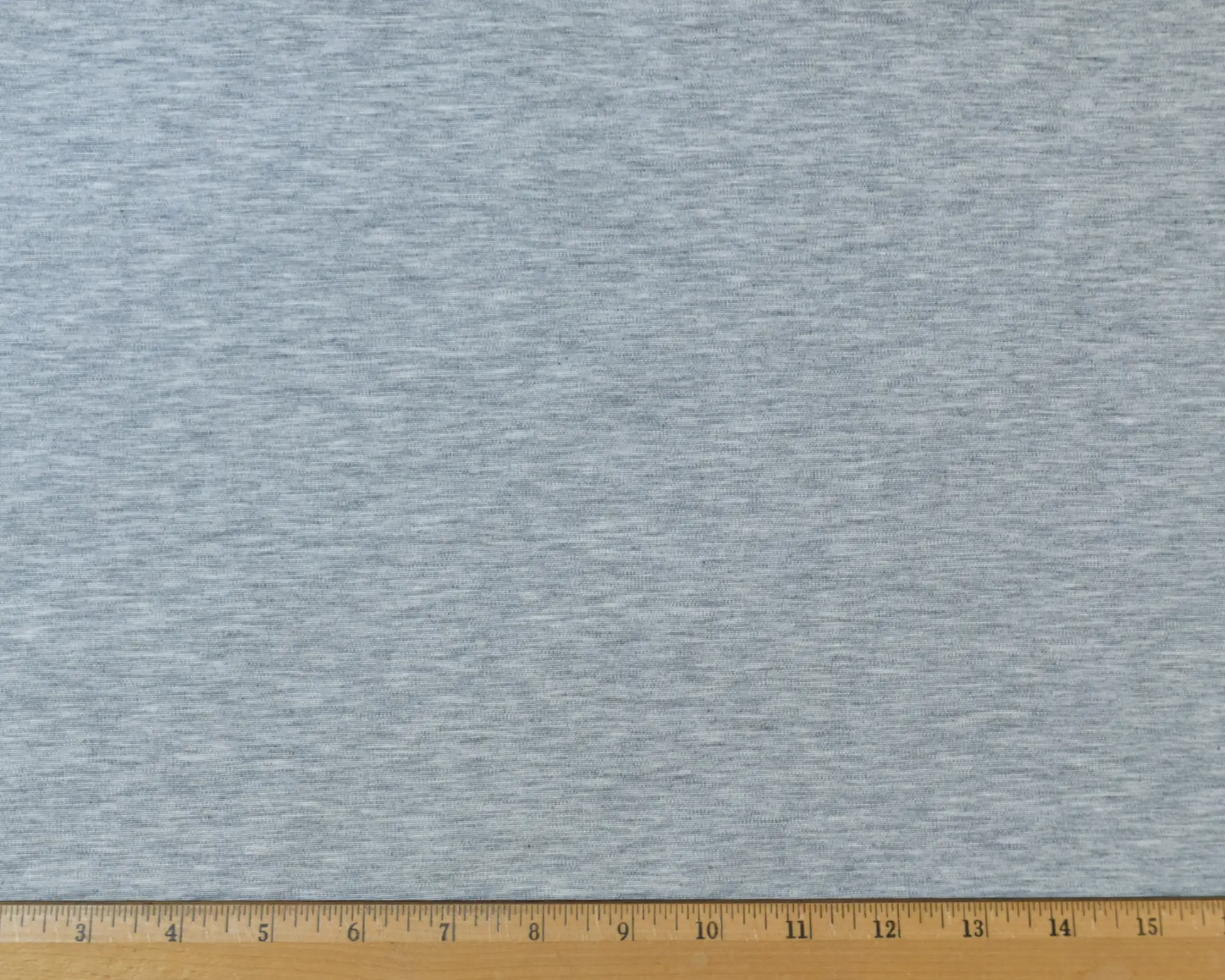 Cotton/Polyester Double Knit - Heathered Gray - Image 3