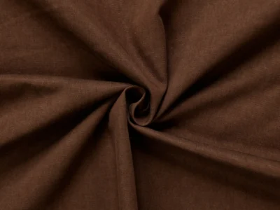 100% Cotton Twill fabric in chocolate brown