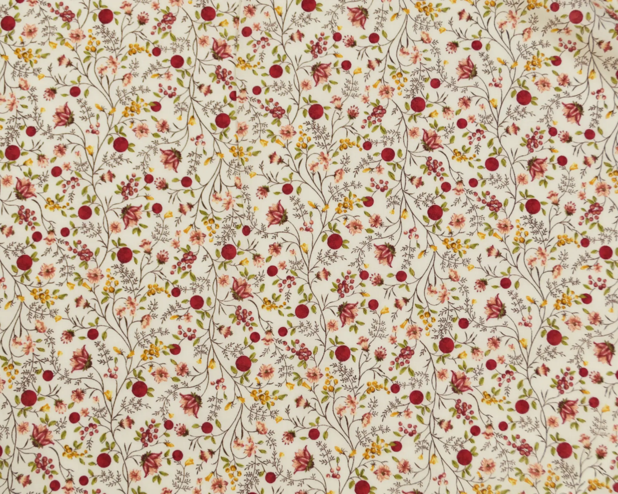 Kokka Cotton Lawn - Red Floral - Image 2