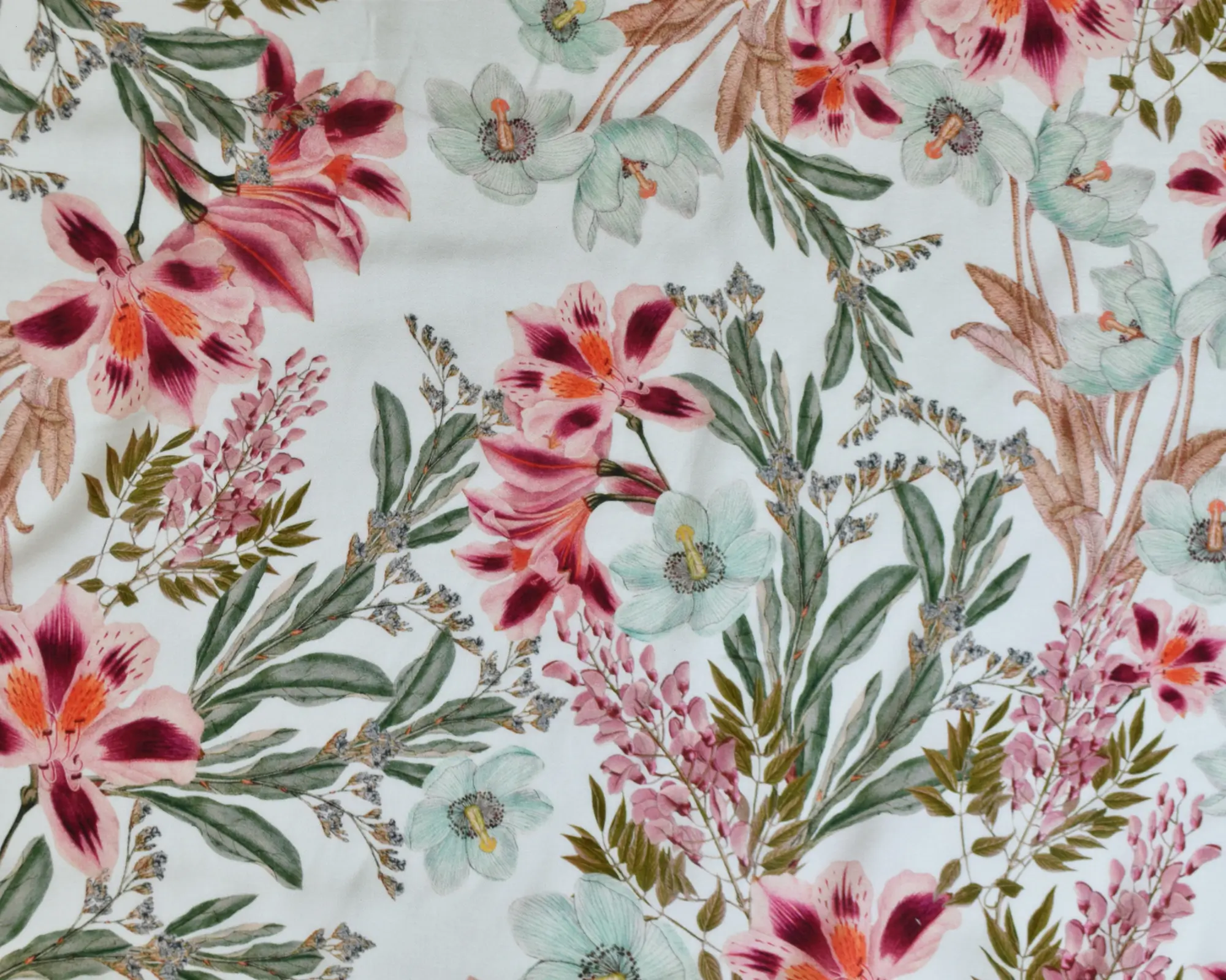 Rayon Crepe - Pink Floral - Image 2