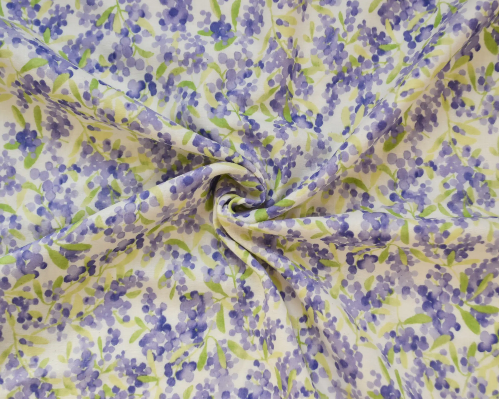 Kokka Cotton Double Gauze - Purple Floral