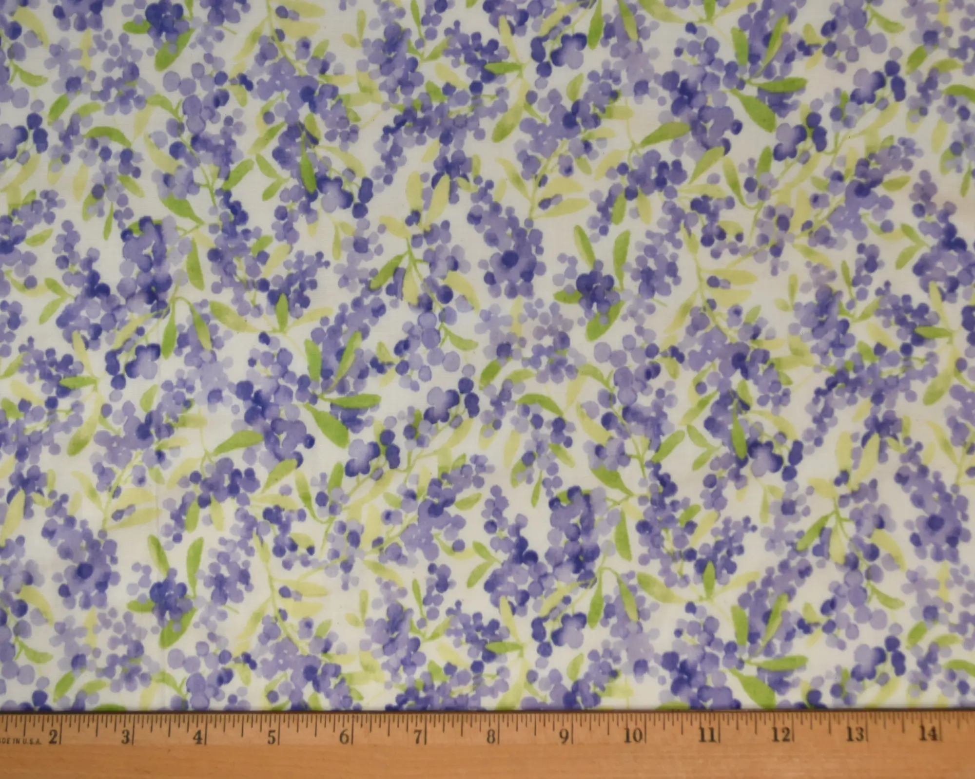 Kokka Cotton Double Gauze - Purple Floral - Image 3