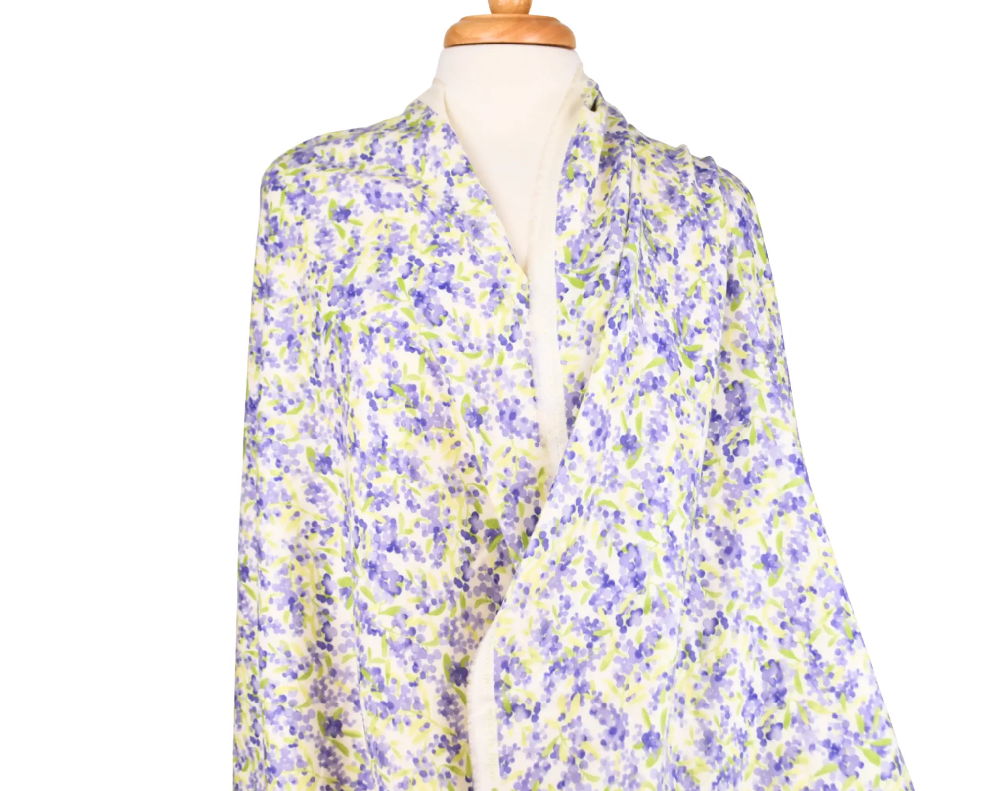 Kokka Cotton Double Gauze - Purple Floral - Image 7