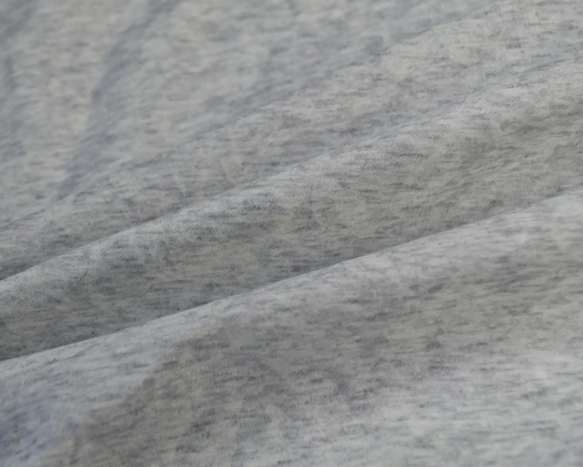 Cotton Jersey - Gray Heather with White Print - Image 3