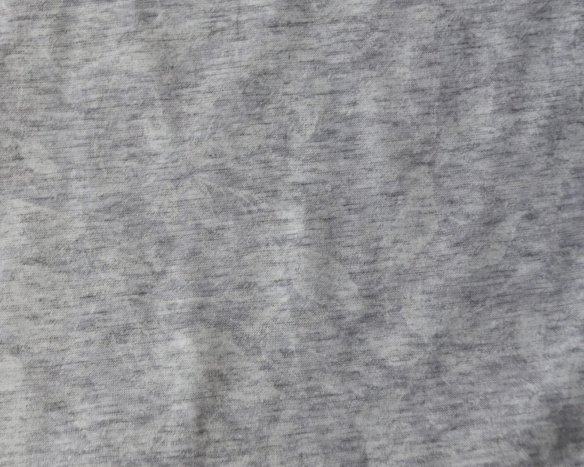 Cotton Jersey - Gray Heather with White Print - Image 4
