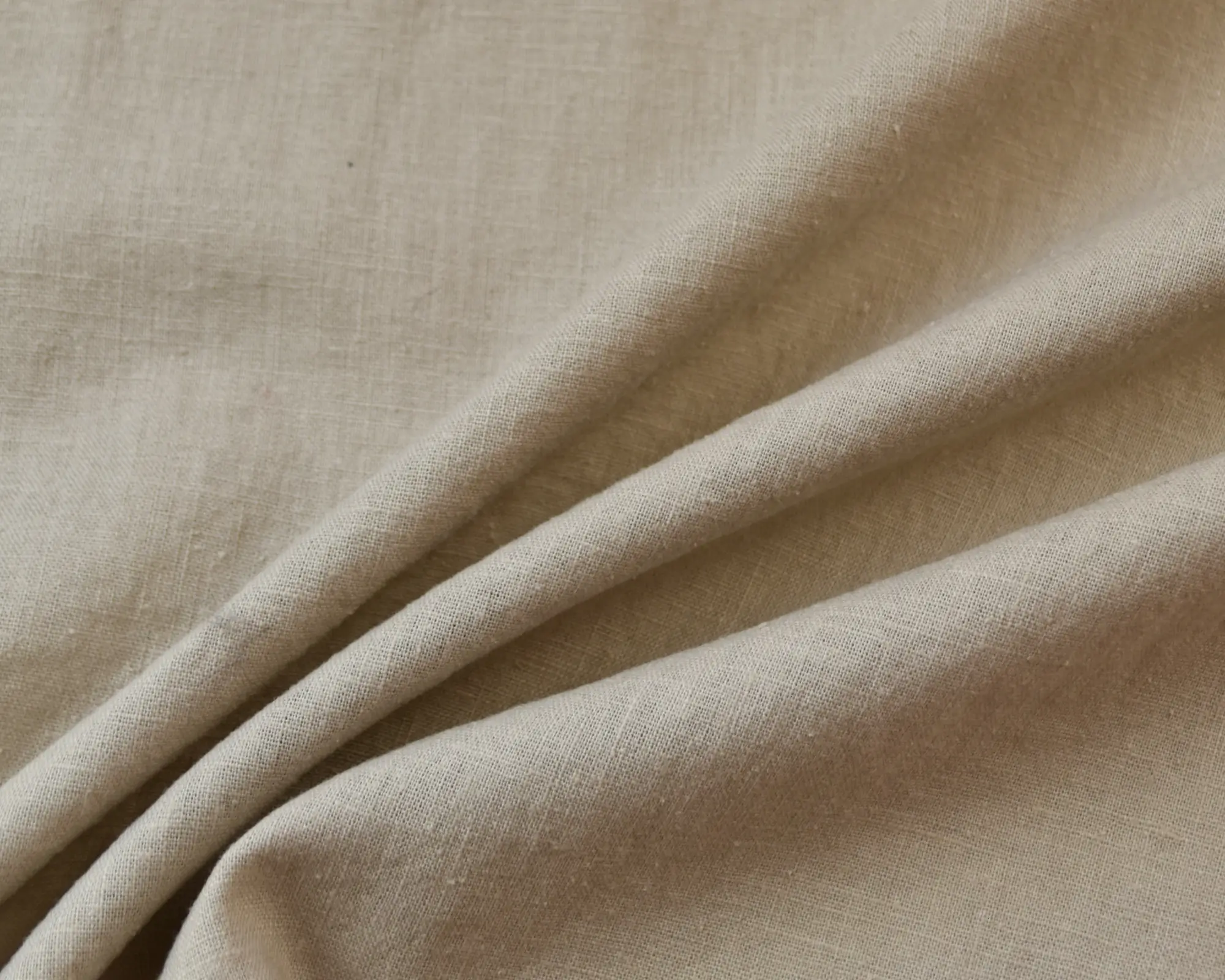 Washed Linen/Cotton Blend - Sand - Image 3