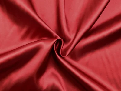 Polyester Charmeuse - Red
