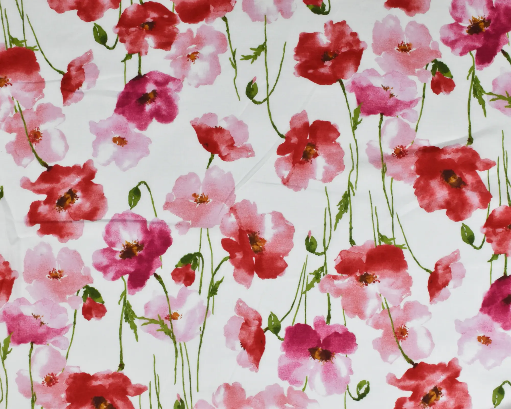 Kokka Cotton Lawn - Red Poppies - Image 2