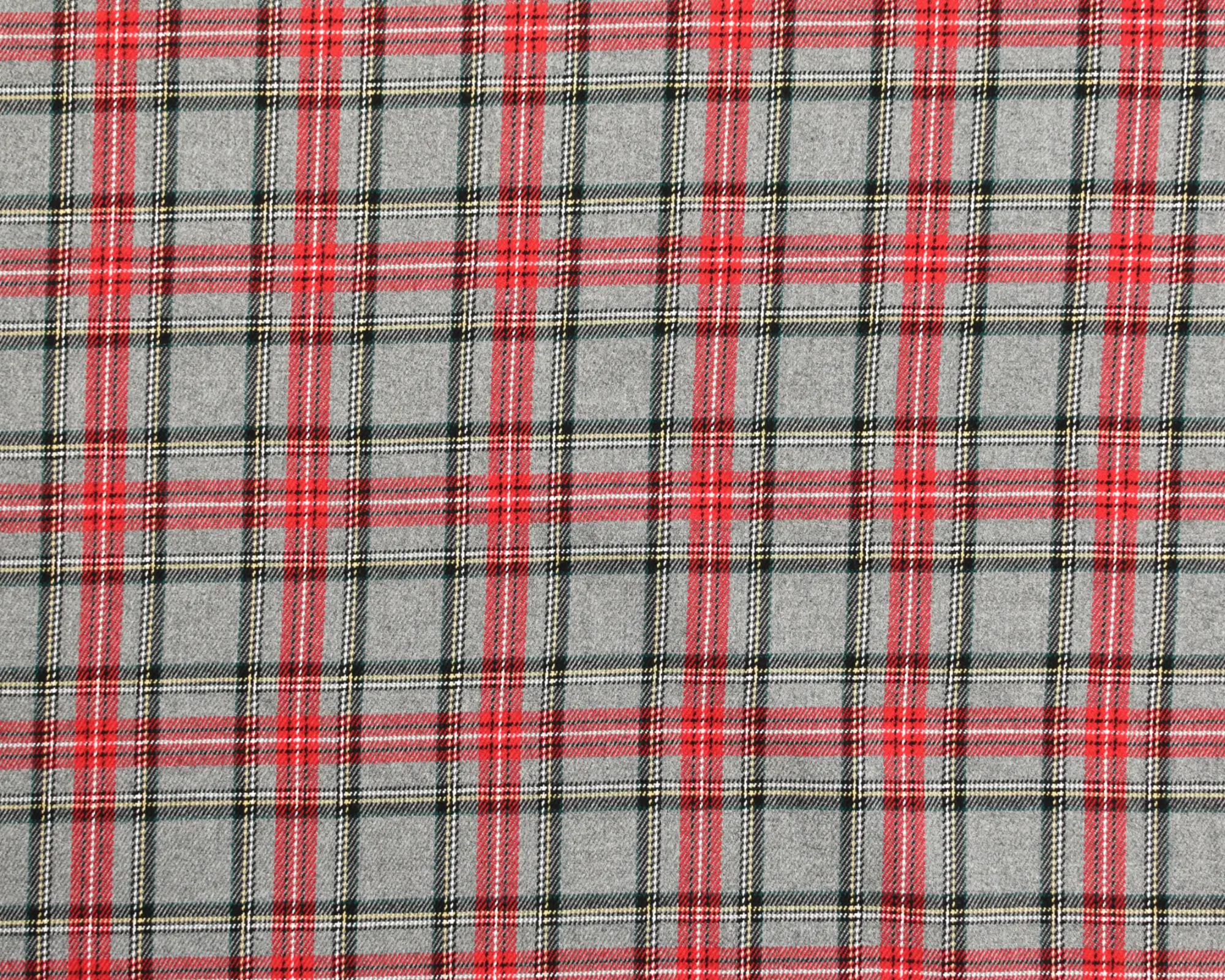Polyester/Rayon Suiting - Gray/Red Check - Image 2