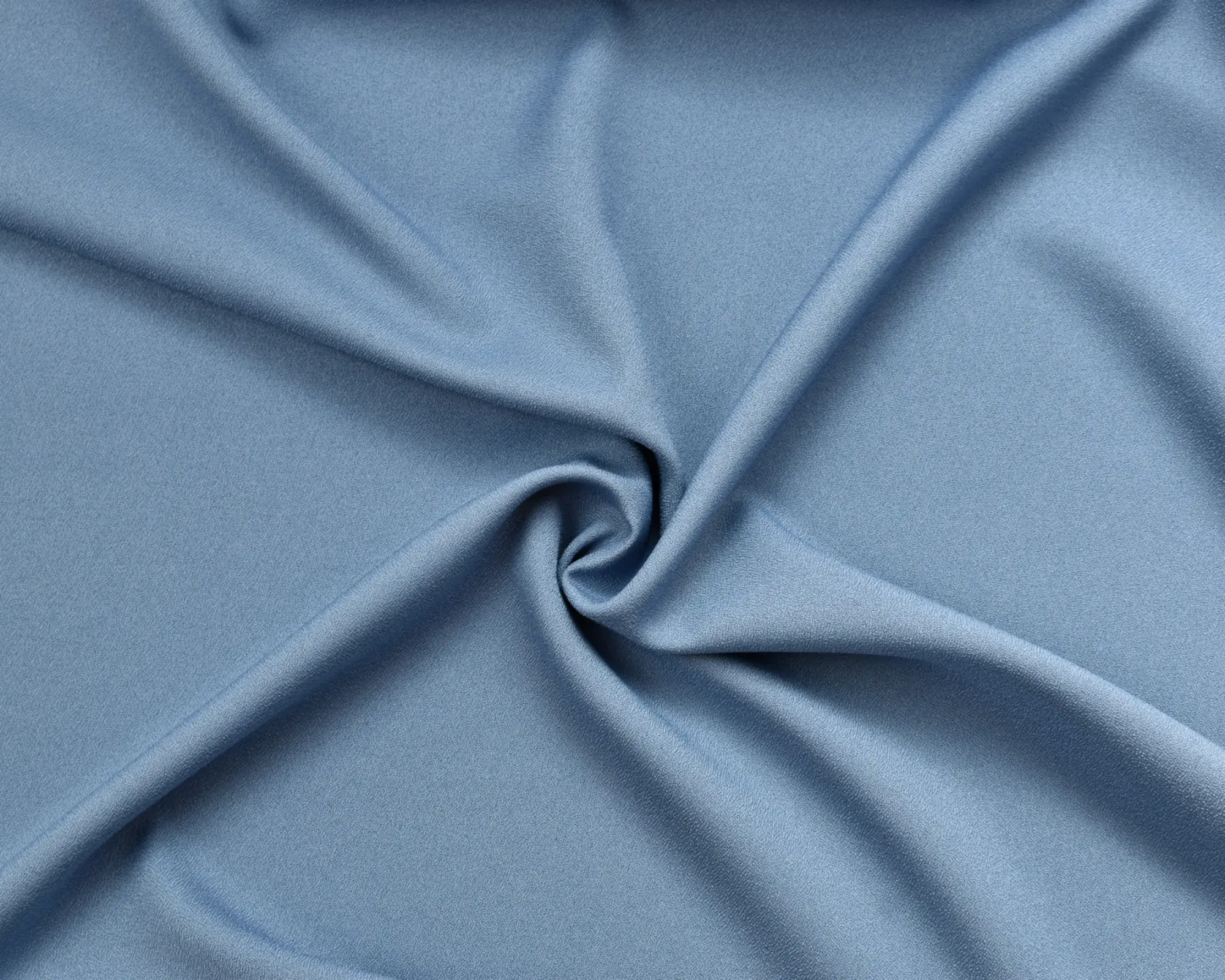 Stretch Polyester Crepe – Blue