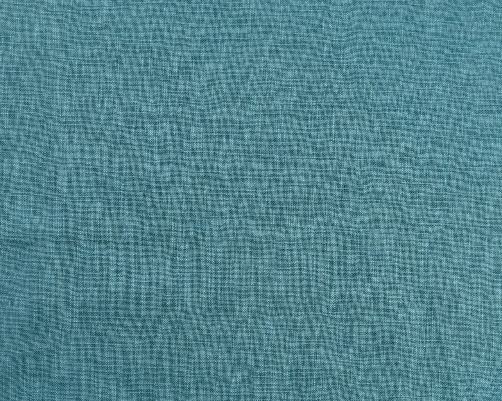 Washed Linen/Cotton Blend - Teal - Image 2