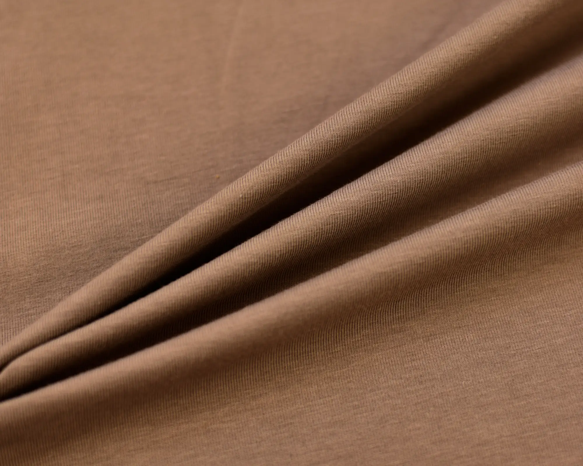 Cotton Jersey - Camel Brown - Image 3