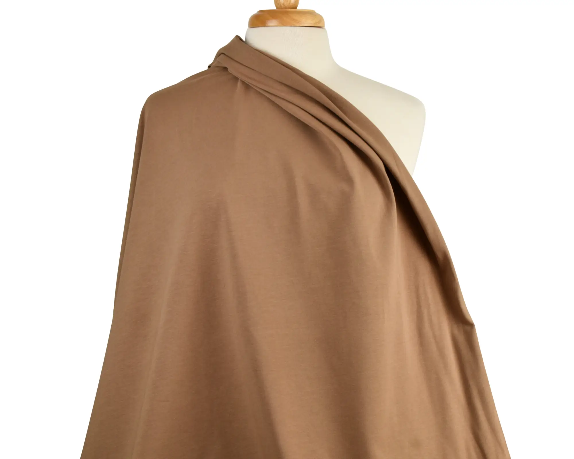 Cotton Jersey - Camel Brown - Image 4
