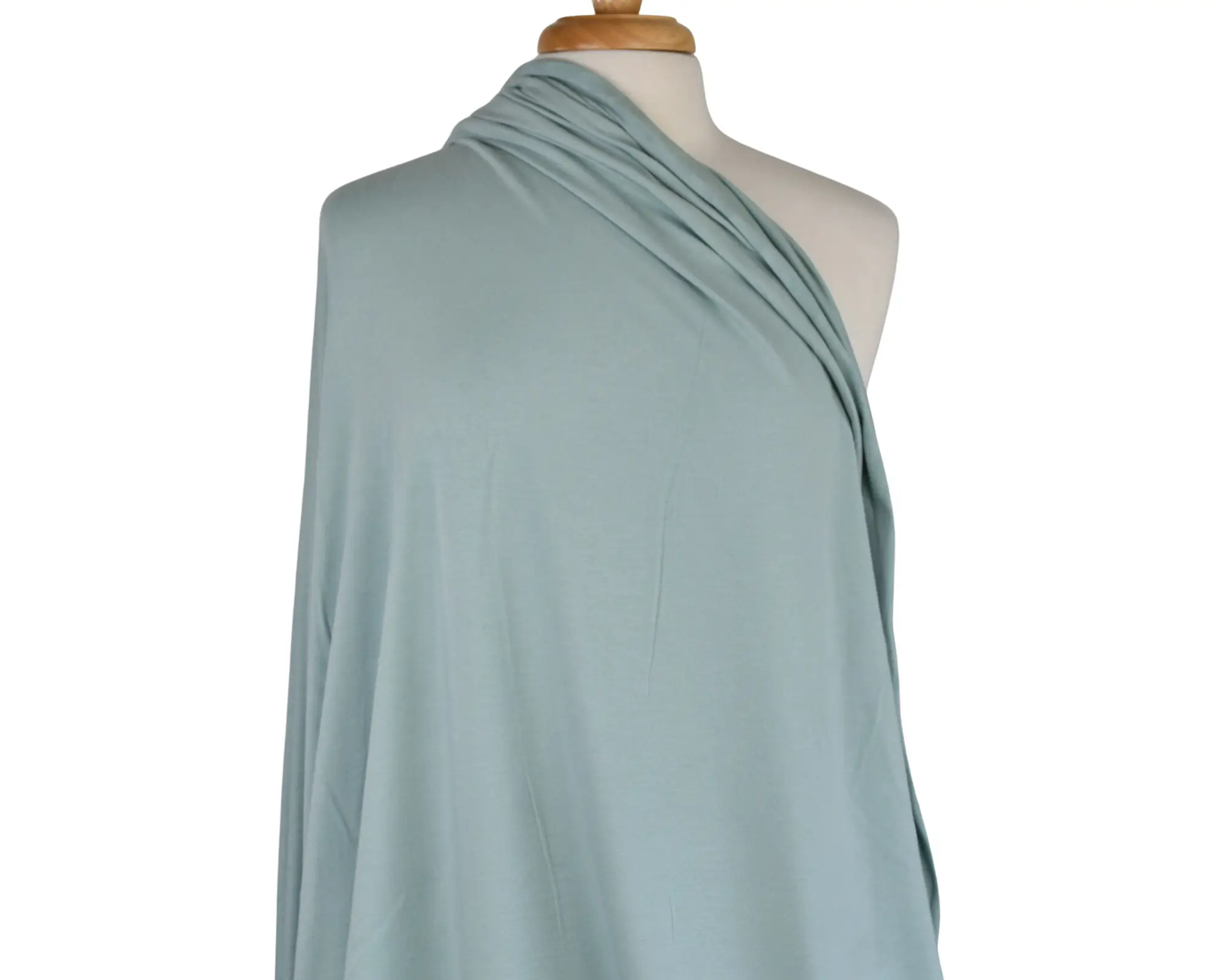Bamboo Cotton Jersey - Teal - Image 4
