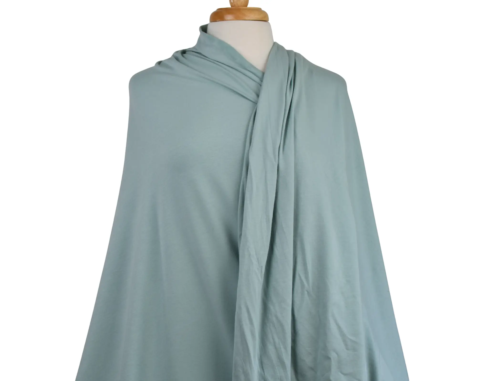 Bamboo Cotton Jersey - Teal - Image 5