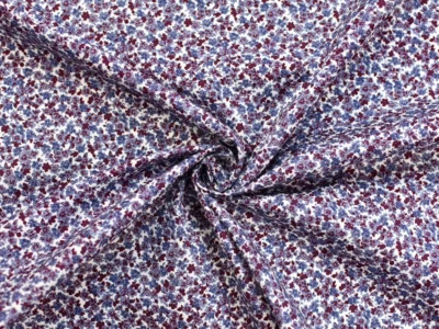 Designer Cotton Poplin - Purple Floral Print
