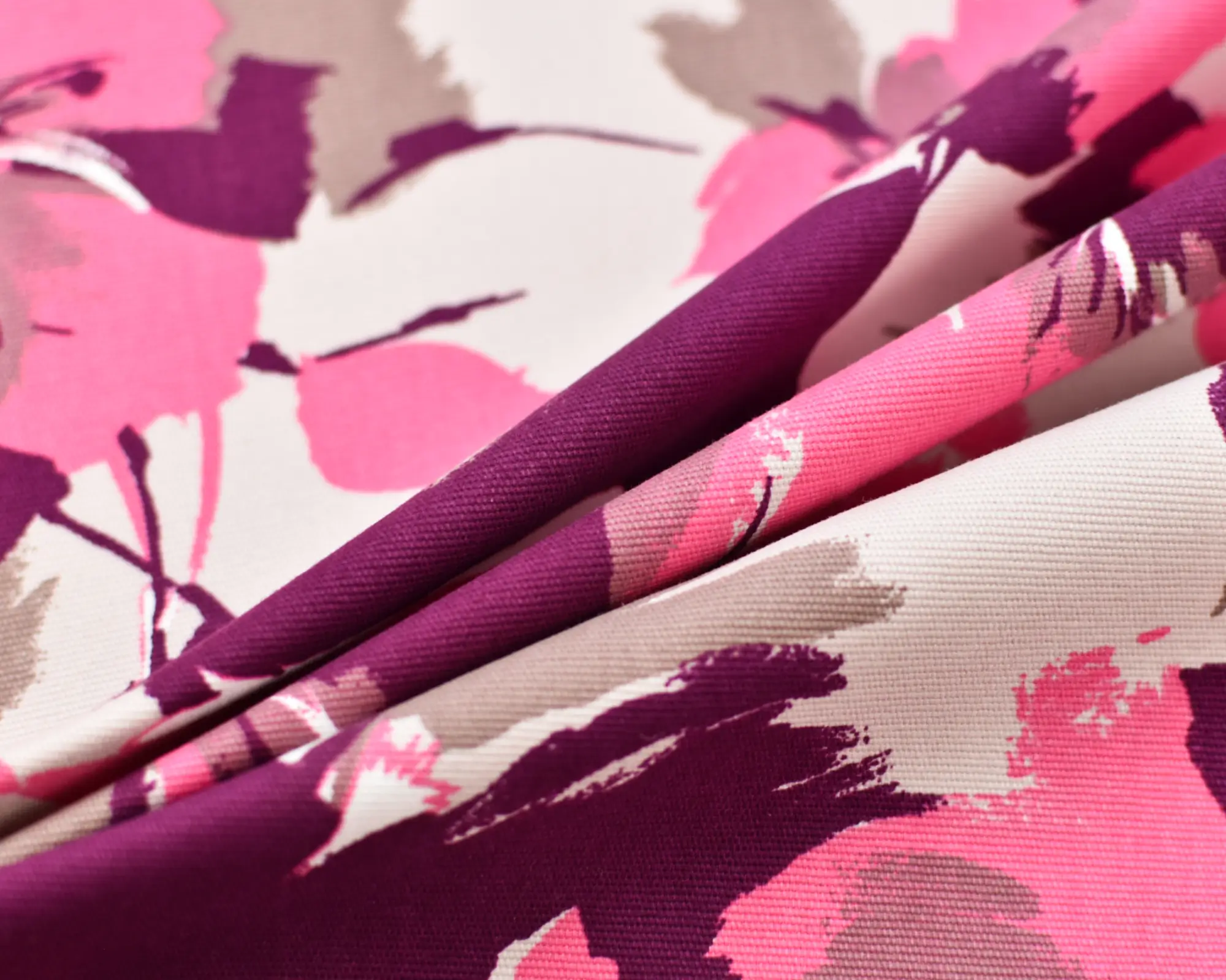 Designer Cotton - Abstract Pink Floral - Image 4