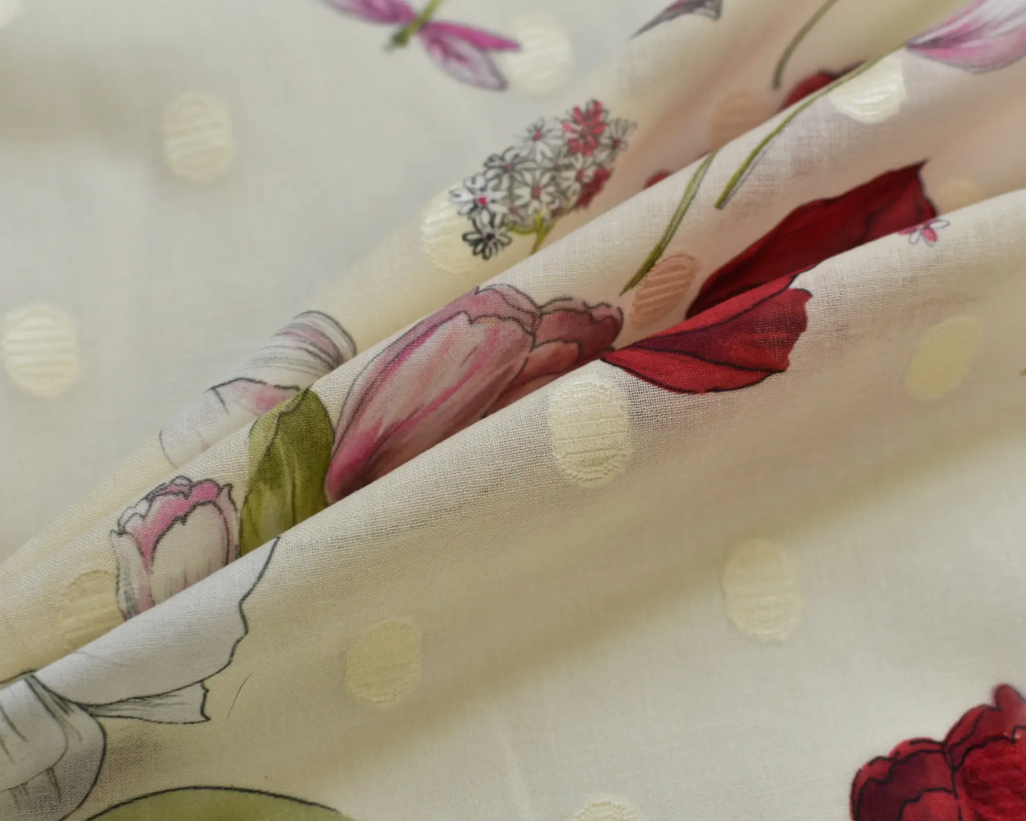 Cotton Fil Coupe - Tulip Print - Image 4