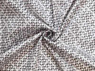 Cotton Poplin - Geometric Circle Print