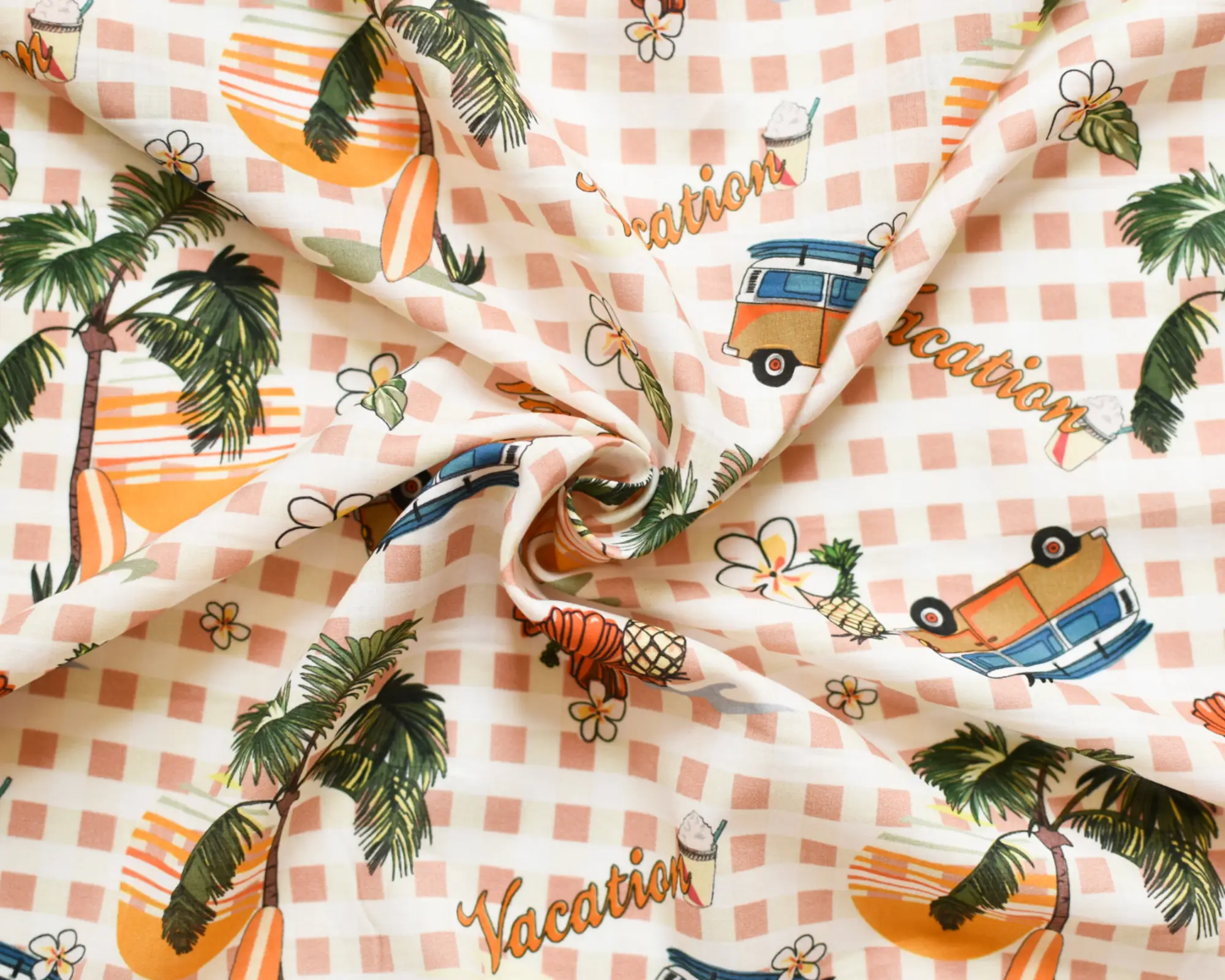 Cotton Lawn - Vacation Print