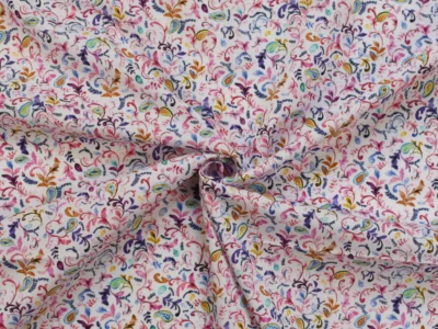 Cotton Poplin - Whimsical Pink Paisley
