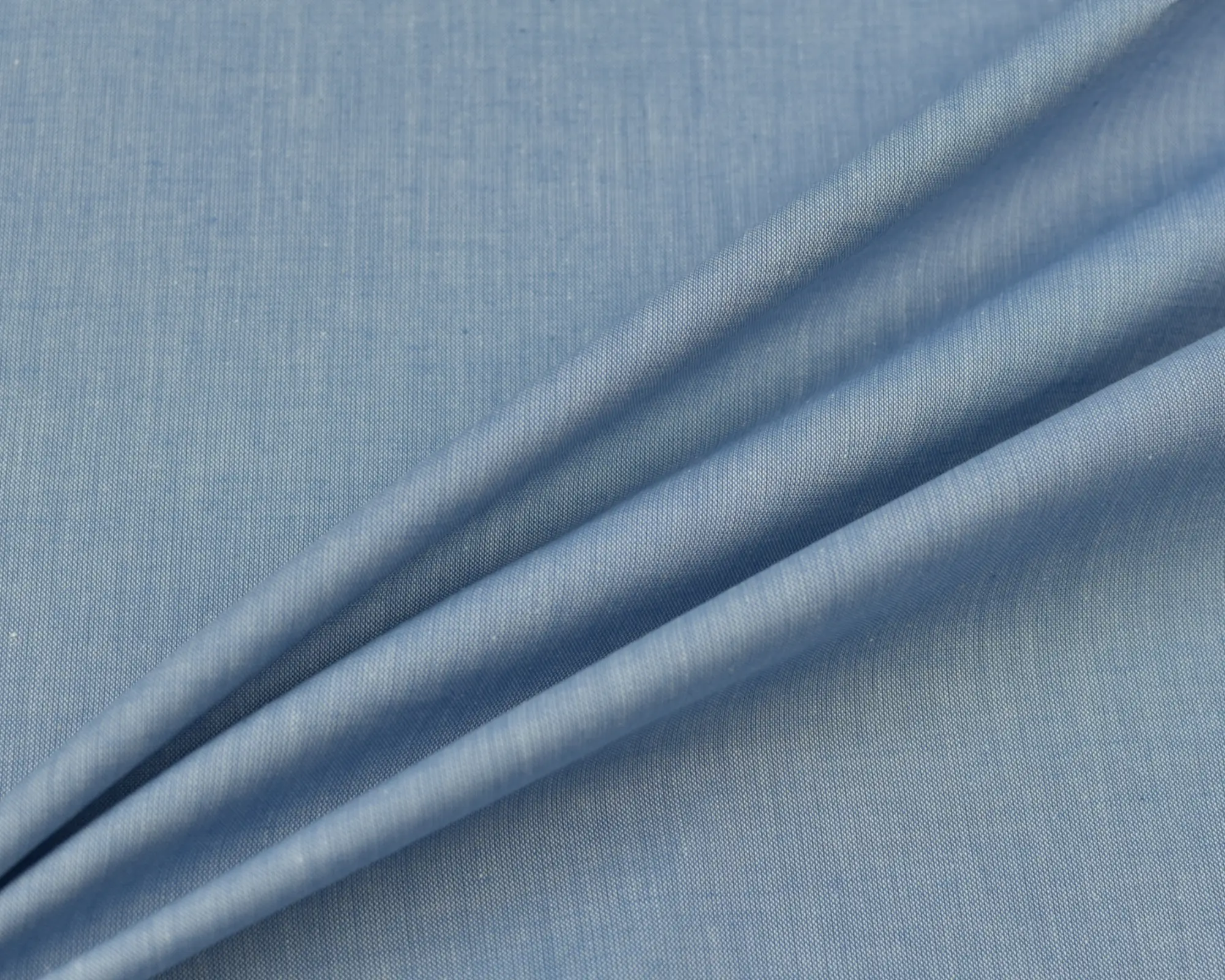 Cotton Chambray - Blue - Image 3